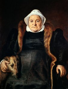 Ritratto di una donna anziana o, La moglie del falconiere, 1558